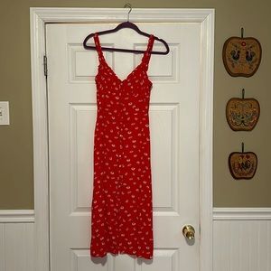 Wilfred Red Floral Dress